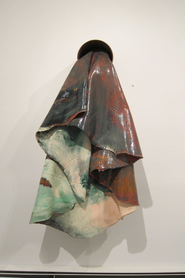 Nature's Fall TIFFANY WOLLMAN 2013 Discarded house paint and spray paint in artist constructed and rusted steel pipe
