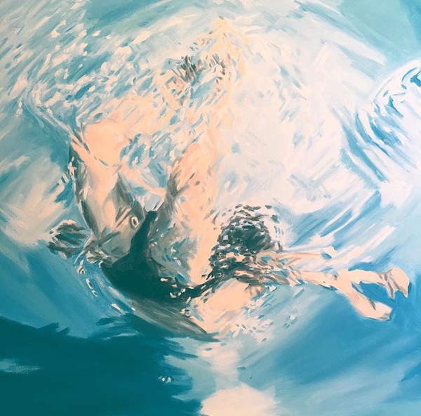 Taking the Plunge TIFFANY WOLLMAN 2016 Oil on canvas