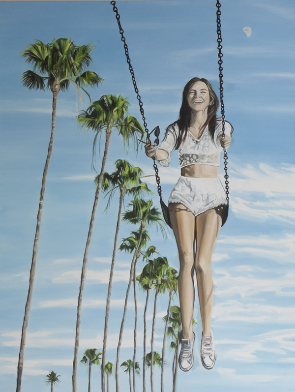 Palm Swing TIFFANY WOLLMAN 2016 Oil on canvas