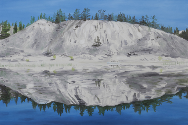 Columbia River Reflections TIFFANY WOLLMAN 2016 Oil on canvas