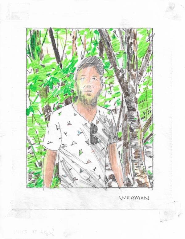 Conneticut detour TIFFANY WOLLMAN 2019 Pencil and pencil crayon on paper
