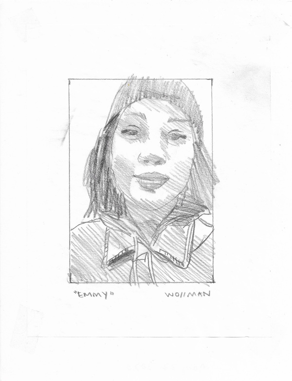 Emmy TIFFANY WOLLMAN 2020 Pencil on paper