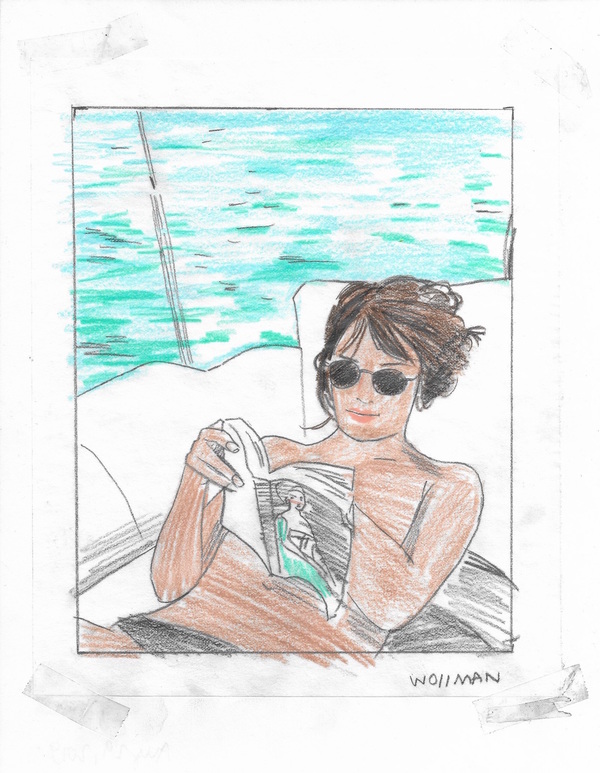 Life of leisure TIFFANY WOLLMAN 2019 Pencil and pencil crayon on paper