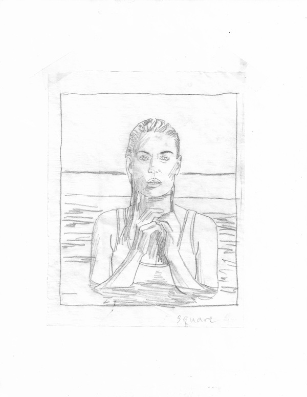 Underwater study no... TIFFANY WOLLMAN 2018 Pencil on paper