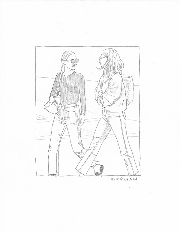 Girlfriend TIFFANY WOLLMAN 2018 Pencil on paper
