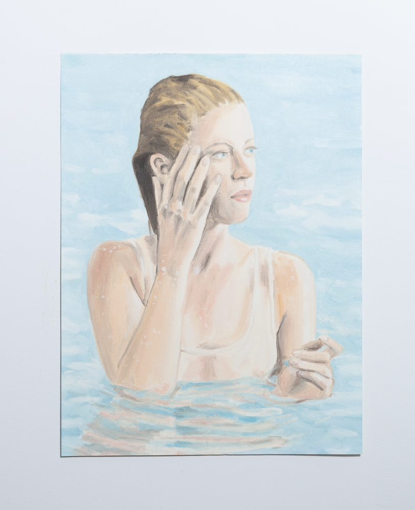 TIFFANY WOLLMAN 2018 Oil on canvas paper TIFFANY WOLLMAN 2018 Oil on canvas paper