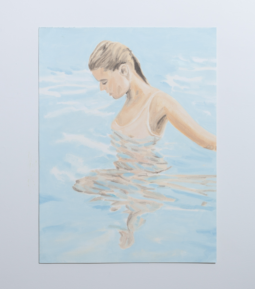 TIFFANY WOLLMAN 2018 Oil on canvas paper TIFFANY WOLLMAN 2018 Oil on canvas paper