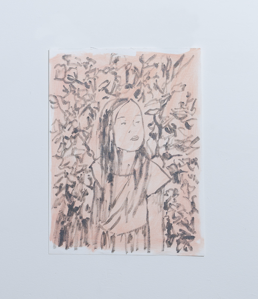 TIFFANY WOLLMAN 2019 Oil on canvas paper TIFFANY WOLLMAN 2019 Oil on canvas paper