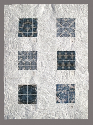 Tina Seligman Variations (2009) digital pigment prints on Hahnemuhle rag, Unryu paper, block printing ink