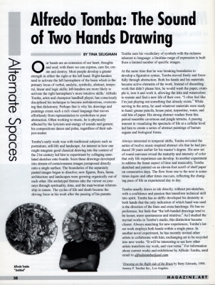 Tina Seligman Al Tomba: The Sound of Two Hands Drawing 