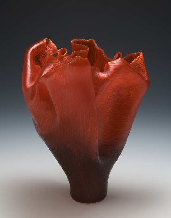 Viluppo Toots Zynsky Recent Works Filet-de-Verre Fused and thermo formed colored glass threads