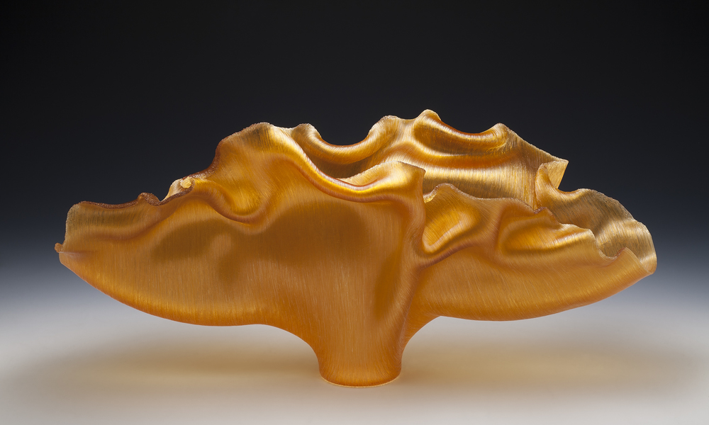 Giogaia Toots Zynsky Recent Works Filet-de-Verre Fused and thermo formed colored glass threads