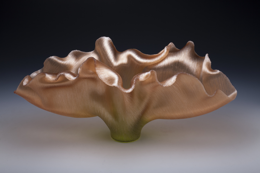 Primaticcio Toots Zynsky Recent Works Filet-de-Verre Fused and thermo formed colored glass threads