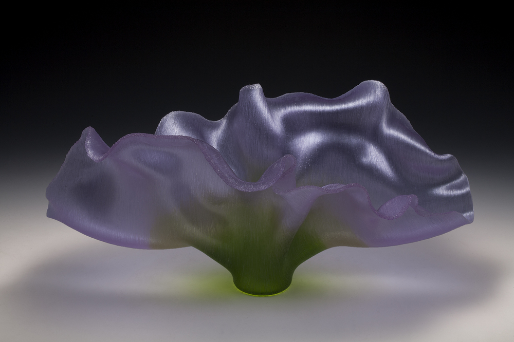 Volante Toots Zynsky Recent Works Filet-de-Verre Fused and thermo formed colored glass threads