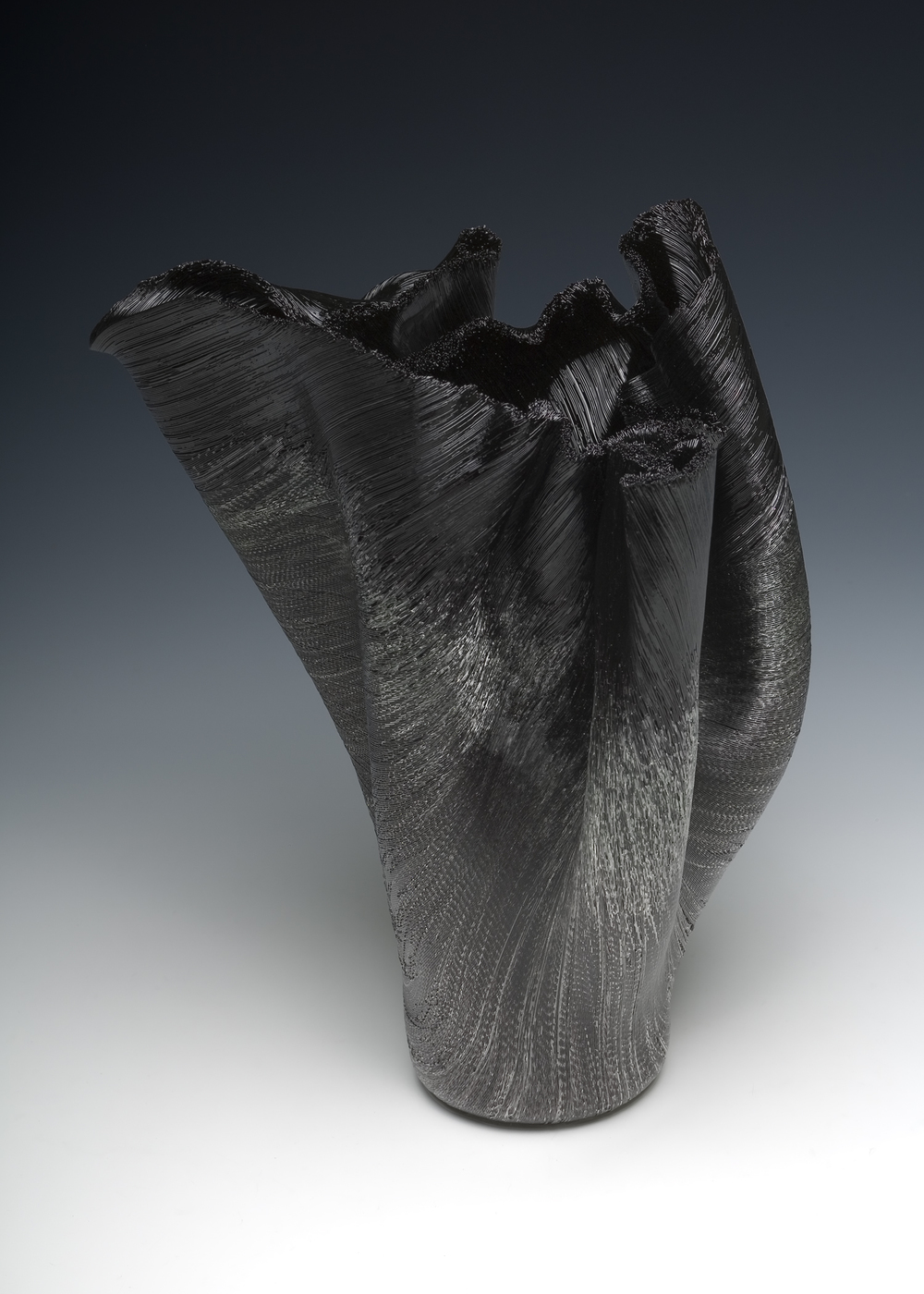 Abbrunato Toots Zynsky Recent Works Filet-de-Verre Fused and thermo formed colored glass threads