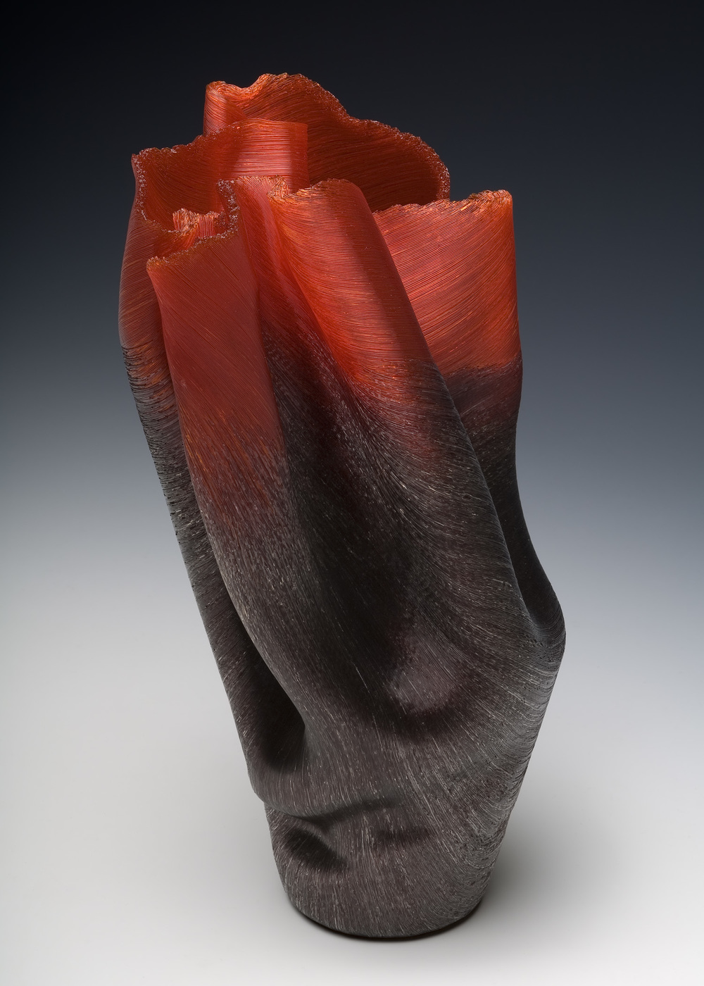 Pigiare Toots Zynsky Recent Works Filet-de-Verre Fused and thermo formed colored glass threads