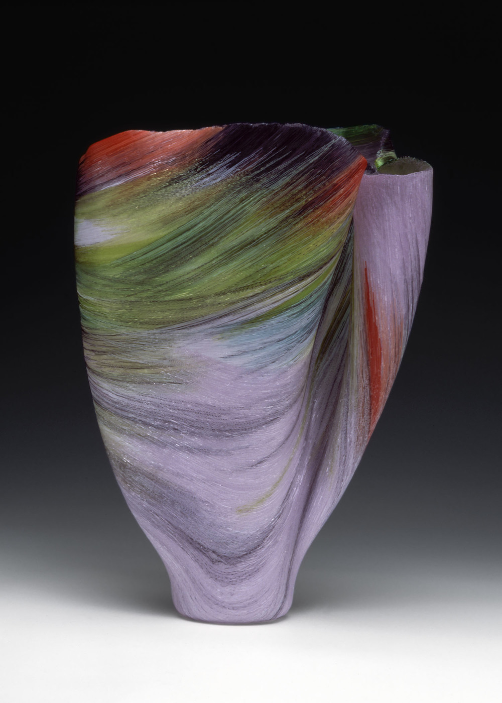 Mattina Toots Zynsky Recent Works Filet-de-Verre Fused and thermo formed colored glass threads