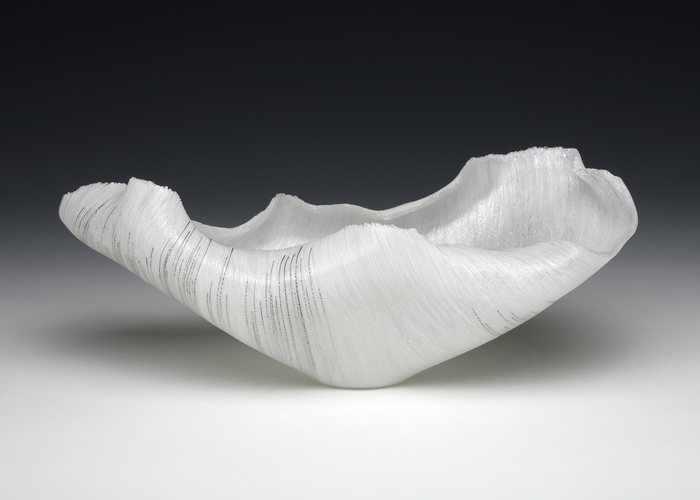 Egreta Thula Toots Zynsky Fall 2014 Palazzo Loredan Exhibition "Filet-de-verre"