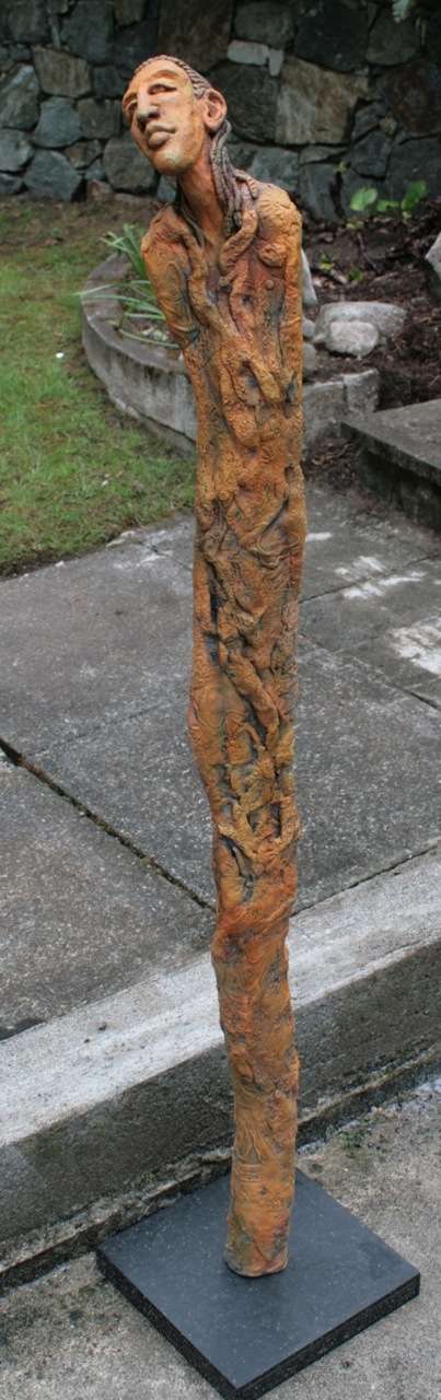 Bartholomew Figurative Clay Sculpture clay with acrylic stains