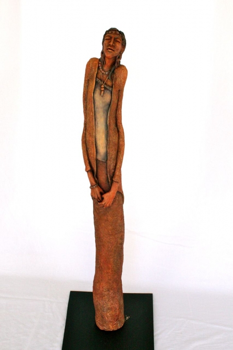 NOOR "Light" North African Series #1 clay with acrylic stains