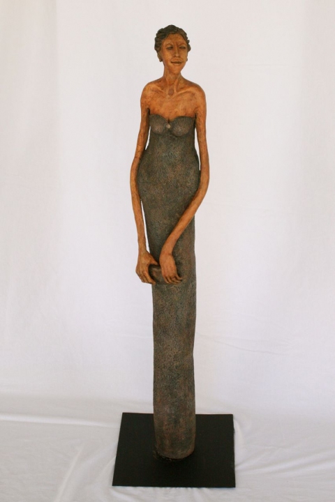 SHARIFA "The Distinguished One" North African Series #1 clay with acrylic stains