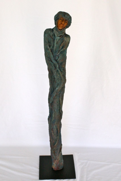 BADAWI "The Nomad" North African Series #1 clay with acrylic stains