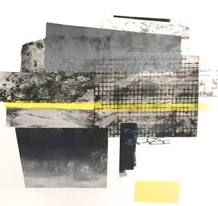 Constructed Landscape Mitchell Visoky Monotypes Monotype on paper