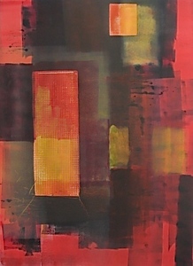 A Heated Moment Mitchell Visoky Monotypes Monotype