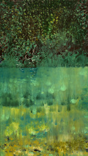 Manoa, No. 25 Waterfalls ink monotype on paper