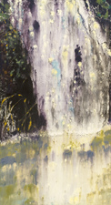 Manoa, No. 18 Waterfalls ink monotype on paper
