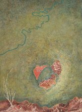 2015, No. 5 Nature-based Abstraction mixed media on paper