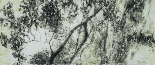 Peach Tree Shadows, No. 1 Peach Tree Shadows monotype on paper