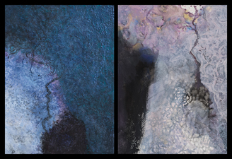 Nature-based Abstraction Diptych, No. 1 Nature-based Abstraction Diptychs mixed media on paper