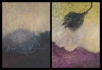Nature-based Abstraction Diptych, No. 4 Nature-based Abstraction Diptychs mixed media on paper