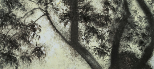 Peach Tree Shadows, No. 4 Peach Tree Shadows monotype on paper