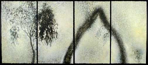 Peach Tree Shadows, No. 9 Peach Tree Shadows monotype with gouache on paper