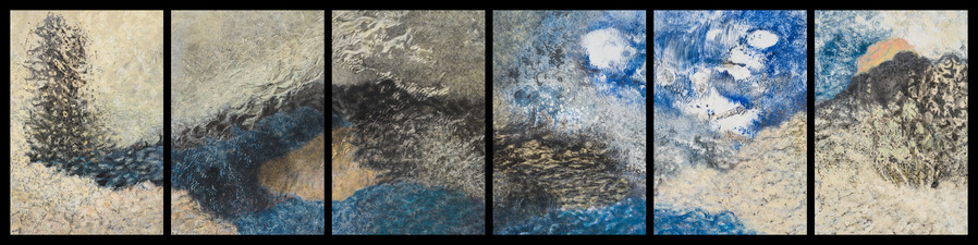 2019, No. 1 (to be framed) Nature-based abstraction monotype and mixed media on paper