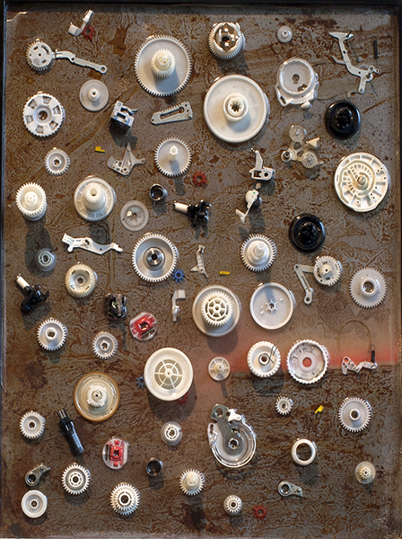 Bown Geek Gears ASSEMBLAGE Mixed Media Assemblage