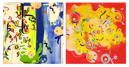 YEJI JUN recent painting acrylic on canvas (2 paintings together)