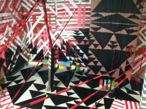 Triangles and Lines: 5 sided Mural