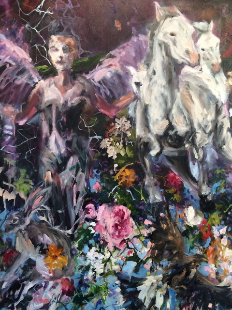 Adrienne Beth Jenkins In Her Fullness oil on canvas