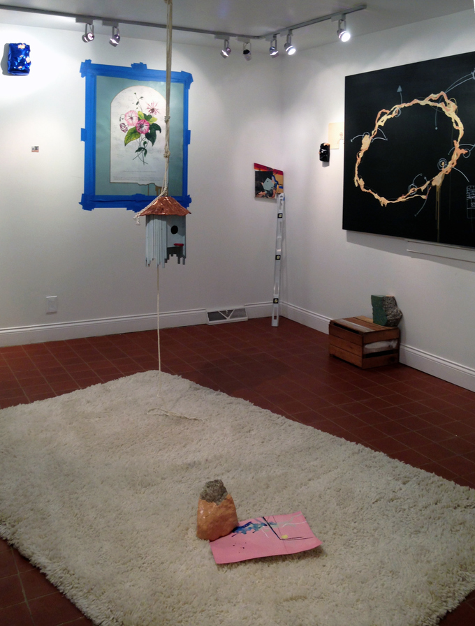 {and} so on (installation view at The Goldmine) 