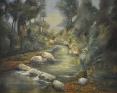 Afsaneh Djabbari-Aslani Landscapes Oil