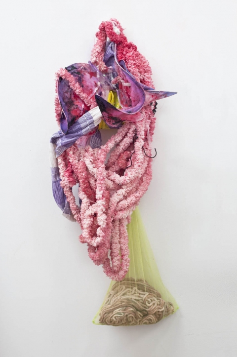 aimee hertog Installation and Sculpture Fake butterfly wings, scarf, yarn, sock bag, paint