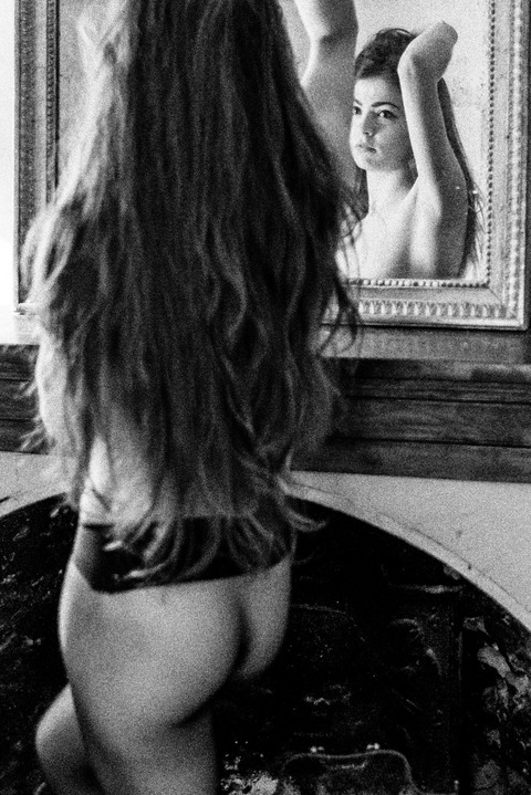 Young Lady in the mirror
