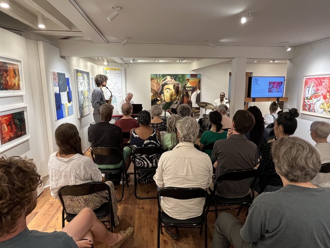 ALAN BAER ARCHITECT TRANSART, Kingston, NY Galleries During Jazz Performance