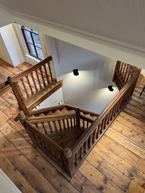 ALAN BAER ARCHITECT TRANSART, Kingston, NY Main Stairway