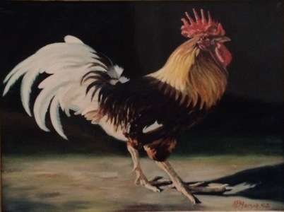 Aleta Brisbane Heisig Horses, Cats, Birds etc. Oil on Canvas