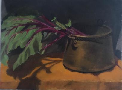 Aleta Brisbane Heisig Still Life Oil on Canvas Board