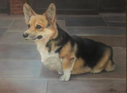 Aleta Brisbane Heisig Dog Portraits Oil on Linen Canvas